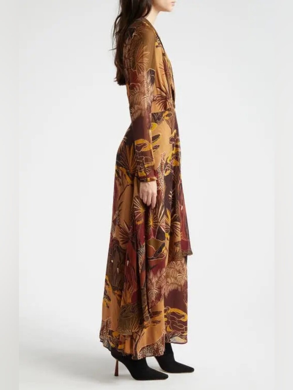 NWT FARM RIO | $240 Caramel Savana Dream Maxi Dress - Picture 7 of 15